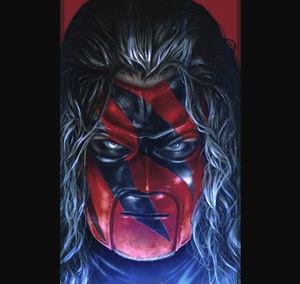 wwe人偶 双头雕重涂 凯恩 kane 红魔