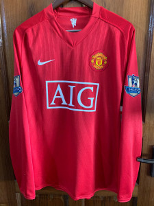 曼联0708c罗英超更衣室球员版球衣全新带吊元年字章【仅展示