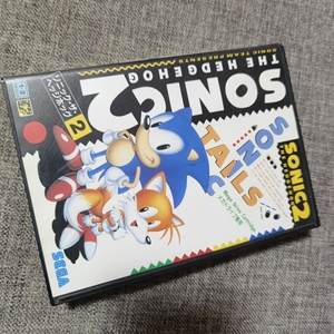 世嘉md主机用 原装正版游戏卡带 索尼克 2 整体9新