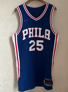 本-西蒙斯耐克nba费城76人au球衣 m码