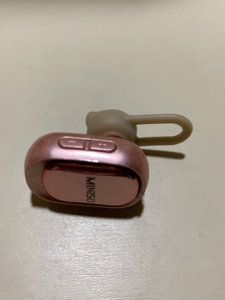miniso蓝牙耳机粉色女