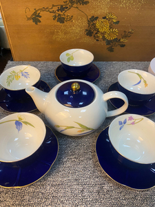 日本回流瓷器 kansai 山本宽斋 茶具 红茶具 茶果揃