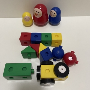 巧虎系列 宝宝版 玩具 21月龄 红黄蓝 套娃 拼搭 积木