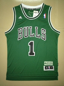 罗斯公牛圣帕球衣 s m码 公牛队刺绣帕特里克sw球衣 适