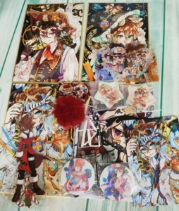 【退坑出】凹凸世界玉和糖雷安情人节特典钥匙扣 雷狮安迷修星空