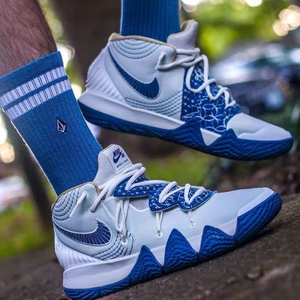 欧文s2篮球鞋防滑耐磨实战气垫鞋s2合体鸳鸯白蓝大眼学生运动