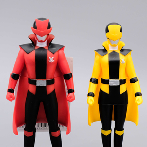 快盗战队 鲁邦红鲁邦黄 软胶人偶公仔