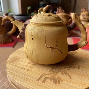 葫芦型紫砂壶 玄雕窑陈东铸名家纯手工紫砂壶花雕泡茶壶宜兴紫砂