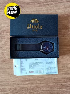 全新！多伦兹手表腕表石英表。功能正常完好，金属表带，礼盒套装