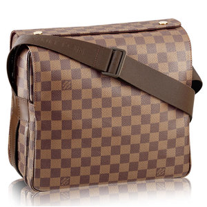 5新]lv路易威登棕色经典棋盘格单肩斜挎男包