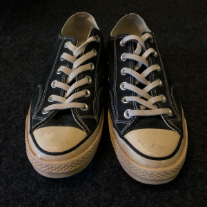 中古converse匡威1970s低帮三星标黑色运动鞋