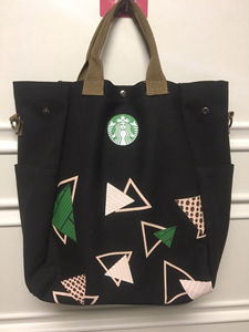 星巴克帆布包单肩手提