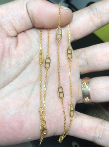 5g黄金项链,4.85克,长度40～42厘米可调