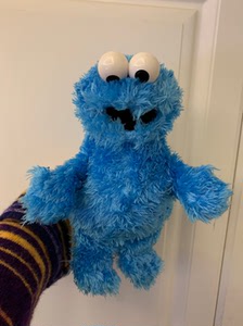 芝麻街甜饼怪,购于新加坡环球影城,8成新,不退不换