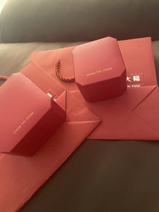 「闲置家用」周大福包装袋首饰盒 两世欢手串包装盒 周大福福牌