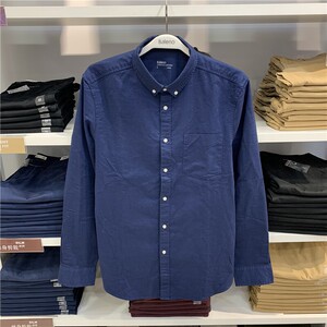 00班尼路正品代购淘宝baleno班尼路衬衫男装优质纯棉牛津纺弹力短袖