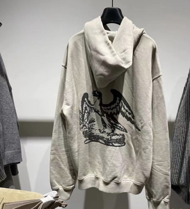 出yeezy season 5 老鹰卫衣帽衫 黑凝购入