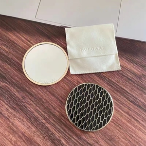 专柜赠品 宝格丽镜子随身口袋镜蛇纹镜