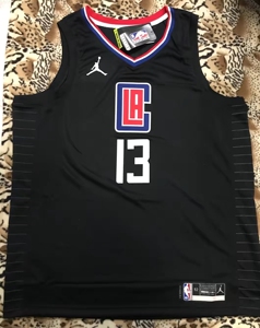 nba洛杉矶快船队保罗乔治球衣 20-21赛季黑色款,三标齐