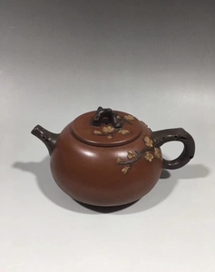 库存处理,汪寅仙梅花傲骨双色梅桩老紫砂壶288包邮,,全手工