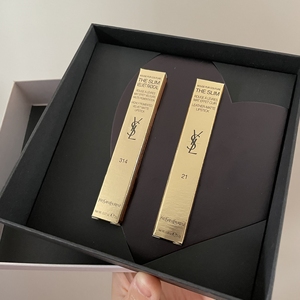 ysl圣罗兰口红2只装小黑条314号色小金条21号色女朋友生