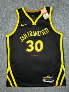 库里23-24新赛季金州勇士队城市版sw球衣 黑色30号库里