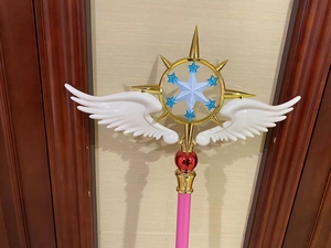 【出租】百变小樱魔法杖透明牌魔卡少女樱梦之杖变身钥匙可发光c