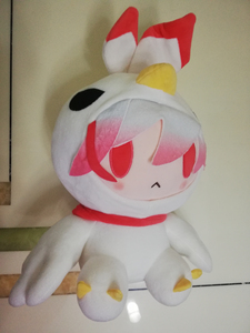 崩坏三 玩偶 符华 赤鸢人物毛绒玩具公仔 40cm 九成新带