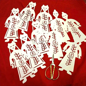 (无心法师)同款小纸人cos岳绮罗