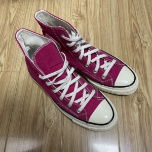 匡威onestar1970s高邦帆布鞋玫红色