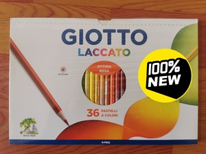 全新意大利giotto 12,24,36色幼儿童油性彩色铅笔