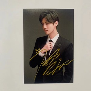 鹿晗亲笔签名照片无印刷鹿晗签名照 小鹿签名照