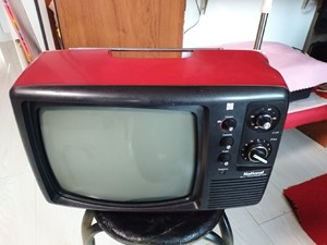 日本原装松下70年代生产白黑白12寸黑白电视机 三洋12寸黑