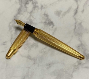 dunhill登喜路18k金笔 ad2000高端钢笔m尖