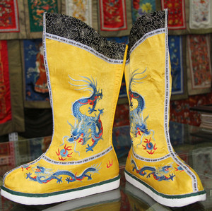 000人付款淘宝清代龙靴 朝靴 三义斋出品 实物如图