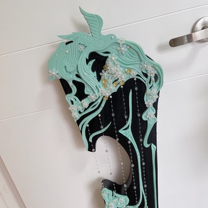 剑三长歌cos武器道具青玉流 定做