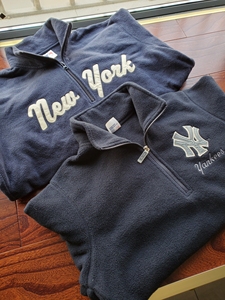 mlb yankees 杨基队 半拉链套头卫衣