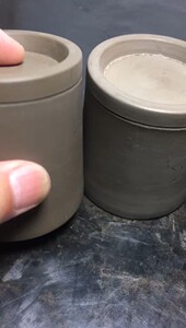 蛐蛐带罐,蛐蛐罐,蟋蟀盆,津门名家王学义青白泥蛐蛐带罐四只