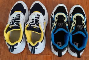 男童  大童斐乐  李宁休闲运动鞋36   码  各一双