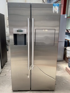 西门子高端对开门冰箱不锈钢拉丝面板变频压缩机制冰机不能用制冷