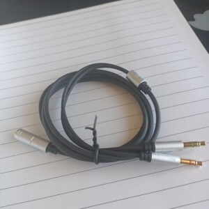 电脑转接线一分二转接线双孔电脑耳麦音频二合一转换器耳机转换线