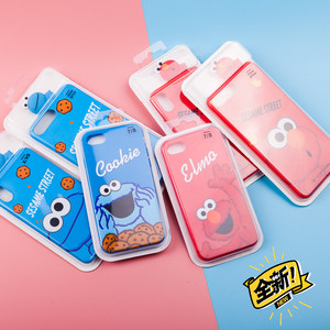 miniso名创优品芝麻街公仔苹果iphone手机壳硅胶手机