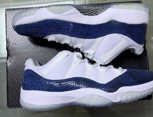 aj11蓝蛇,air jordan11蓝蛇皮,乔11蓝蛇,全