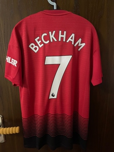 曼联18-19赛季主场球衣球迷版7号贝克汉姆m码,曼联官网购