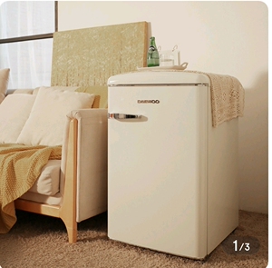 全新 大宇复古冰箱 bc-106dya,办公室家里都可以用