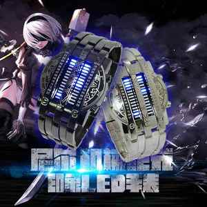 尼尔机械纪元动漫周边尤尔哈二号B型游戏创意LED合金发光动漫手表