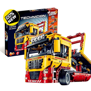 兼容乐高科技系列8109平板拖车20021儿童积木玩具