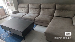 D&B帝标沙发，客厅贵妃转角沙发，长度3米8，科技布免洗，原