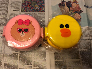 line friends丘可莎莉鸡双层饭盒 儿童便当盒容量2