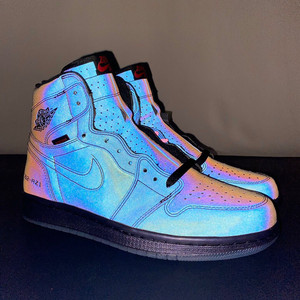 aj1 乔丹1 aj1 变色龙  炫彩反光